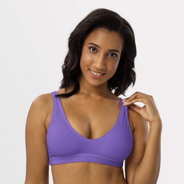 Purple Bralette Bikini Top