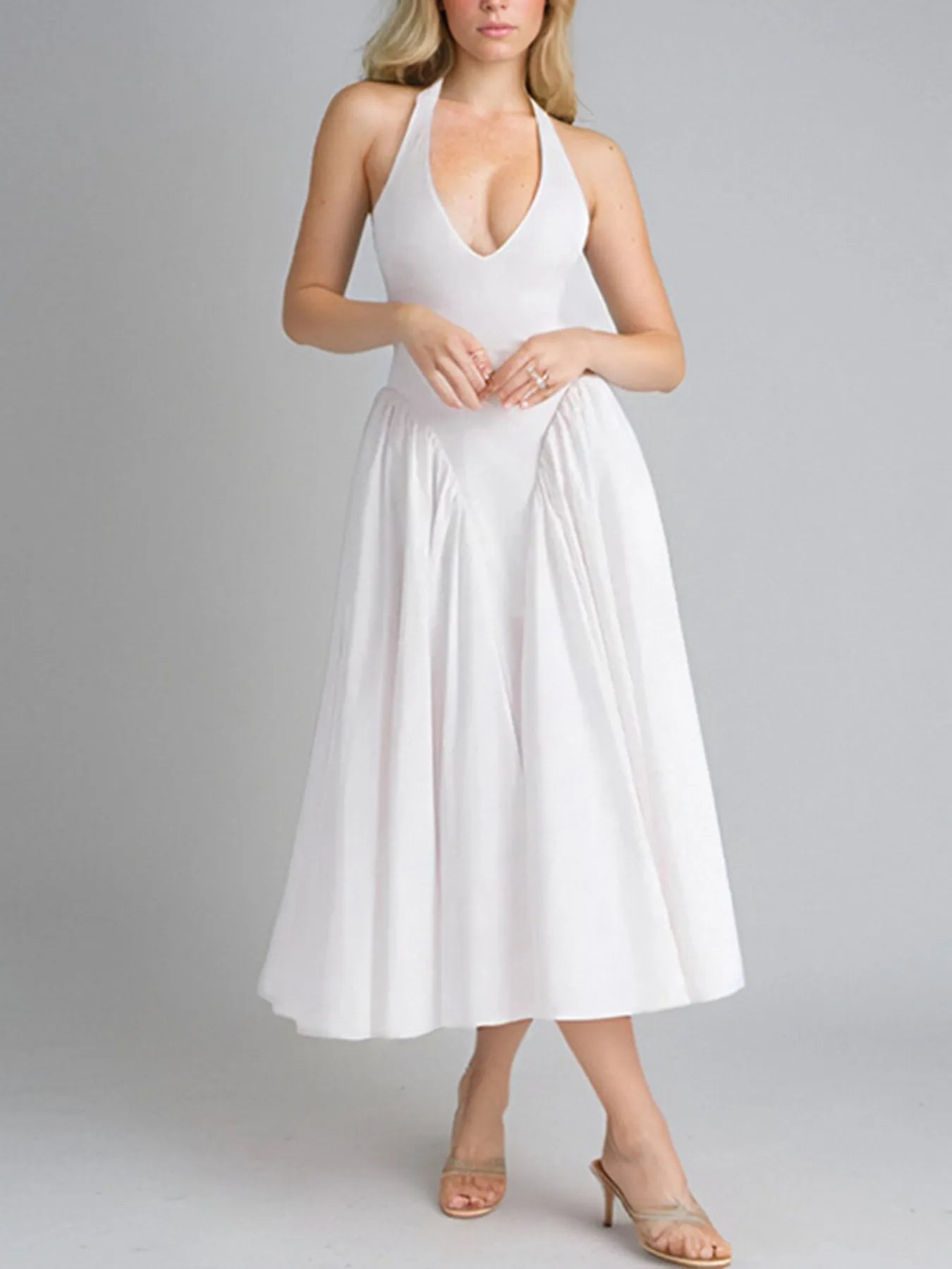 Ruched Lace Up Cami Mini Dress - Backless & Crisscross.