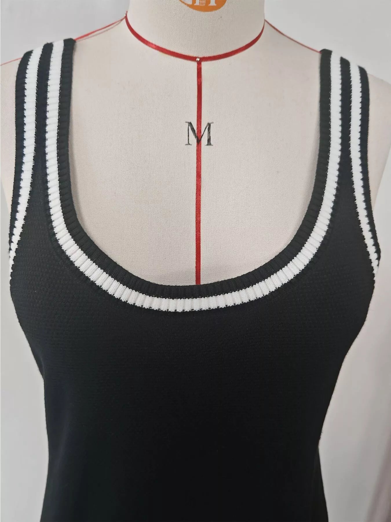 Slit Back Tube Denim Dress - Slightly Stretchy.