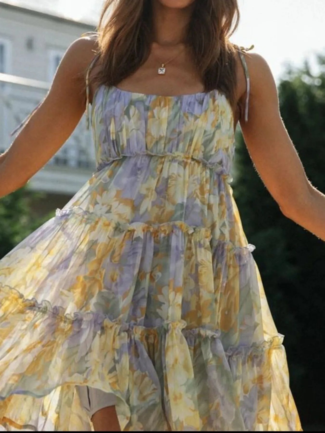 Printed Tube Maxi Dress - Basic.