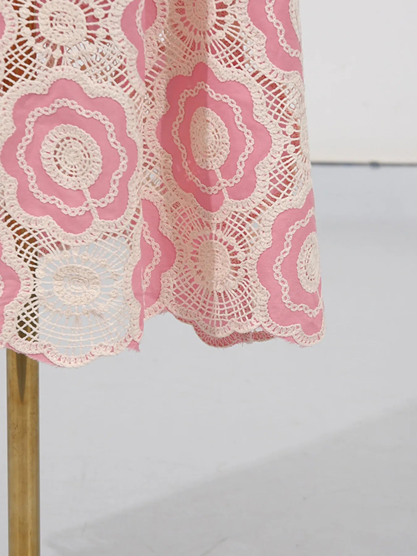 Plus Size Lace Up Halter Neck Denim Dress - Backless.