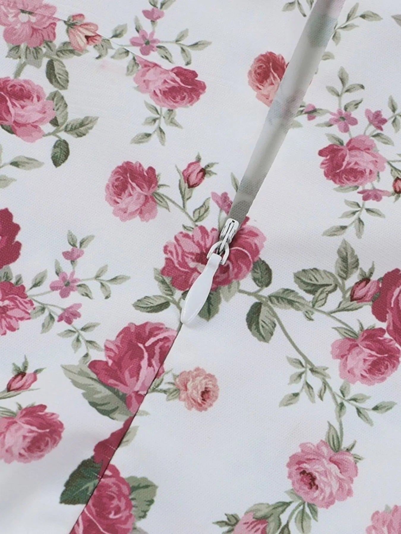 Floral Print Sweetheart Neck Midi Dress - Ruffled.