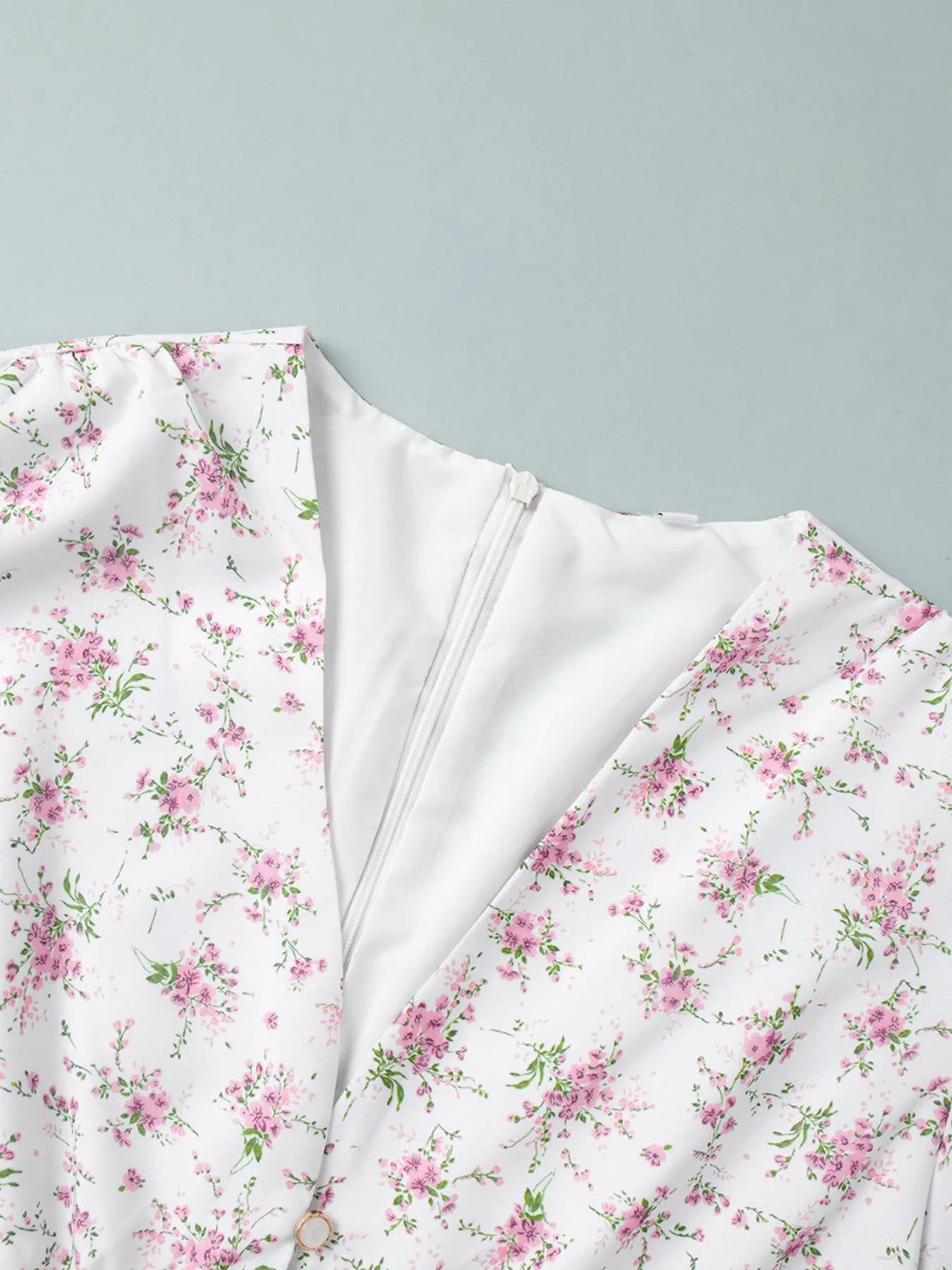 Floral Print Bodycon Cami Dress with Lace Trim.