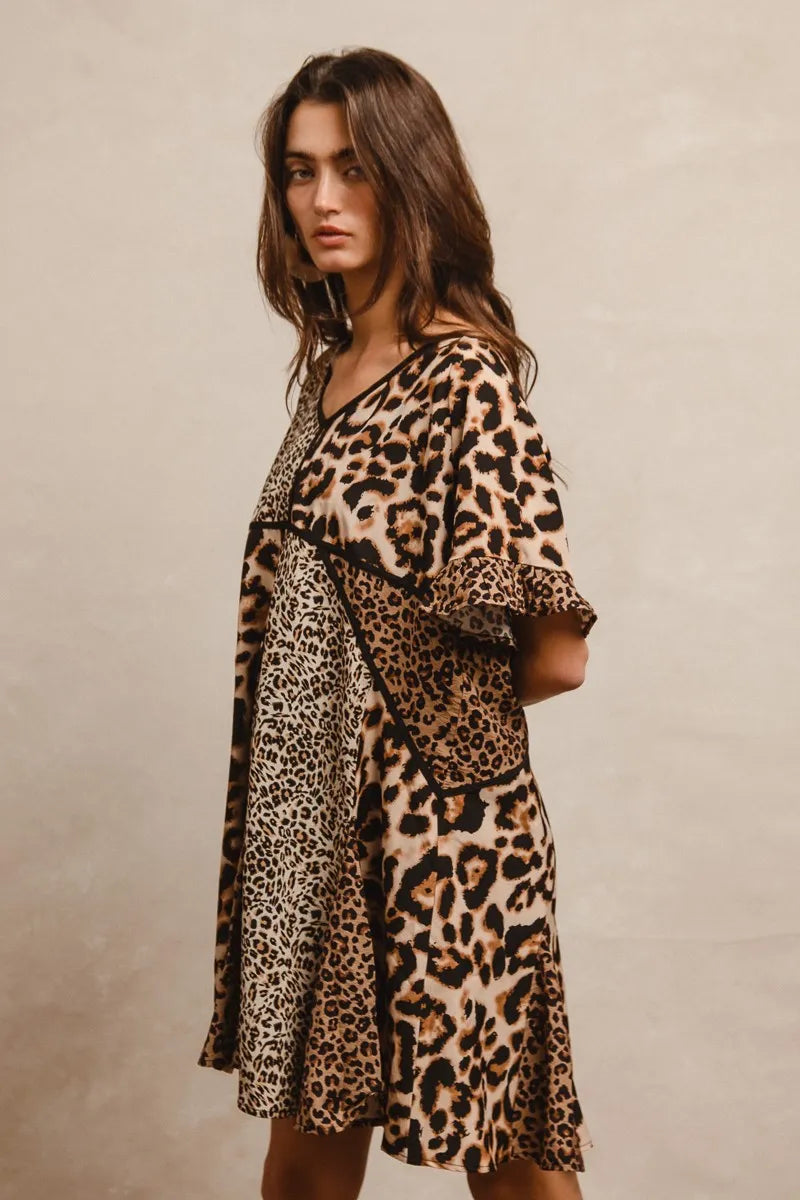 Long Sleeve Bodycon Dress with Keyhole Cutout.