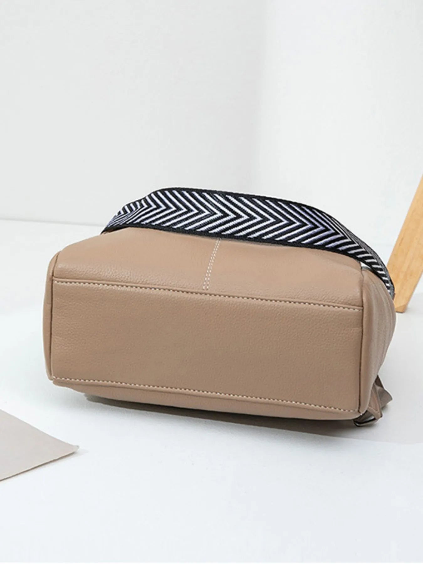 Leather Multi-Compartment Backpack Bag - Medium.