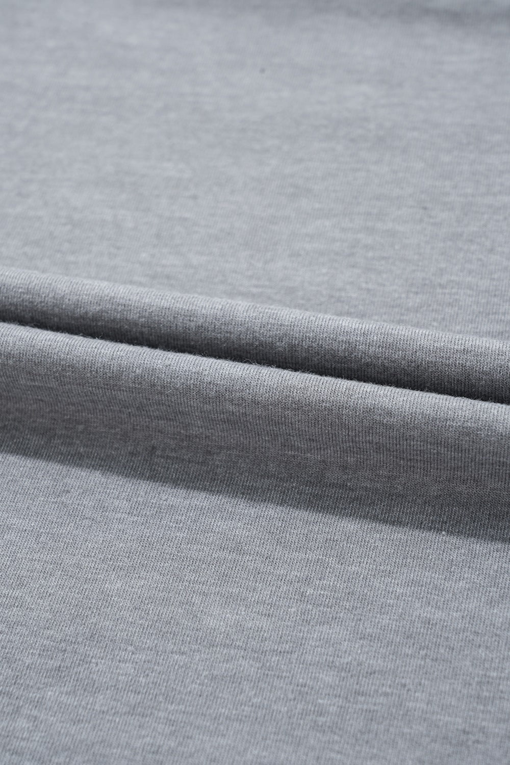 HOPPY Chenille Patch Round Neck Short Sleeve T-Shirt