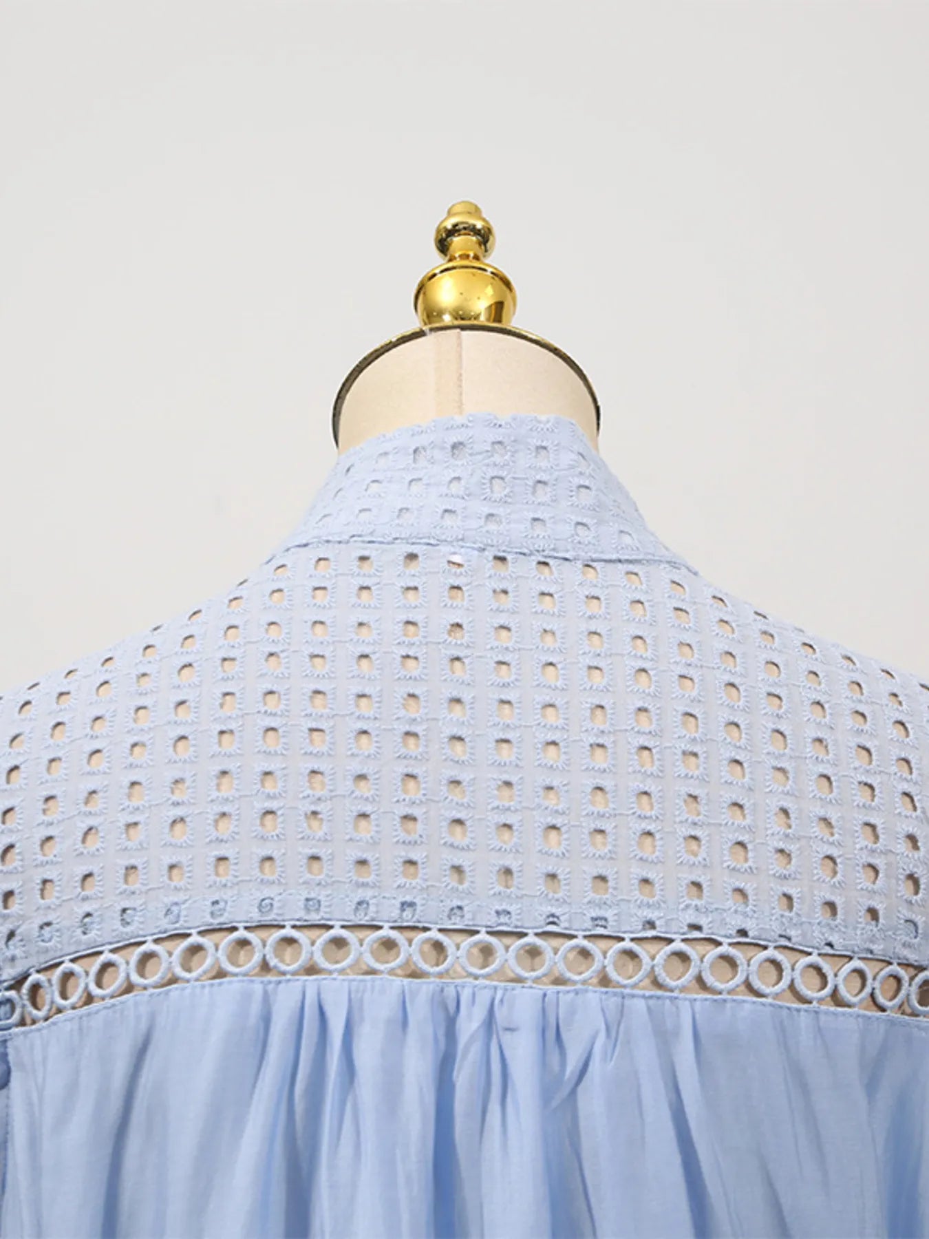 Lace Detail Contrast Trim Mini Cami Dress - Tied.