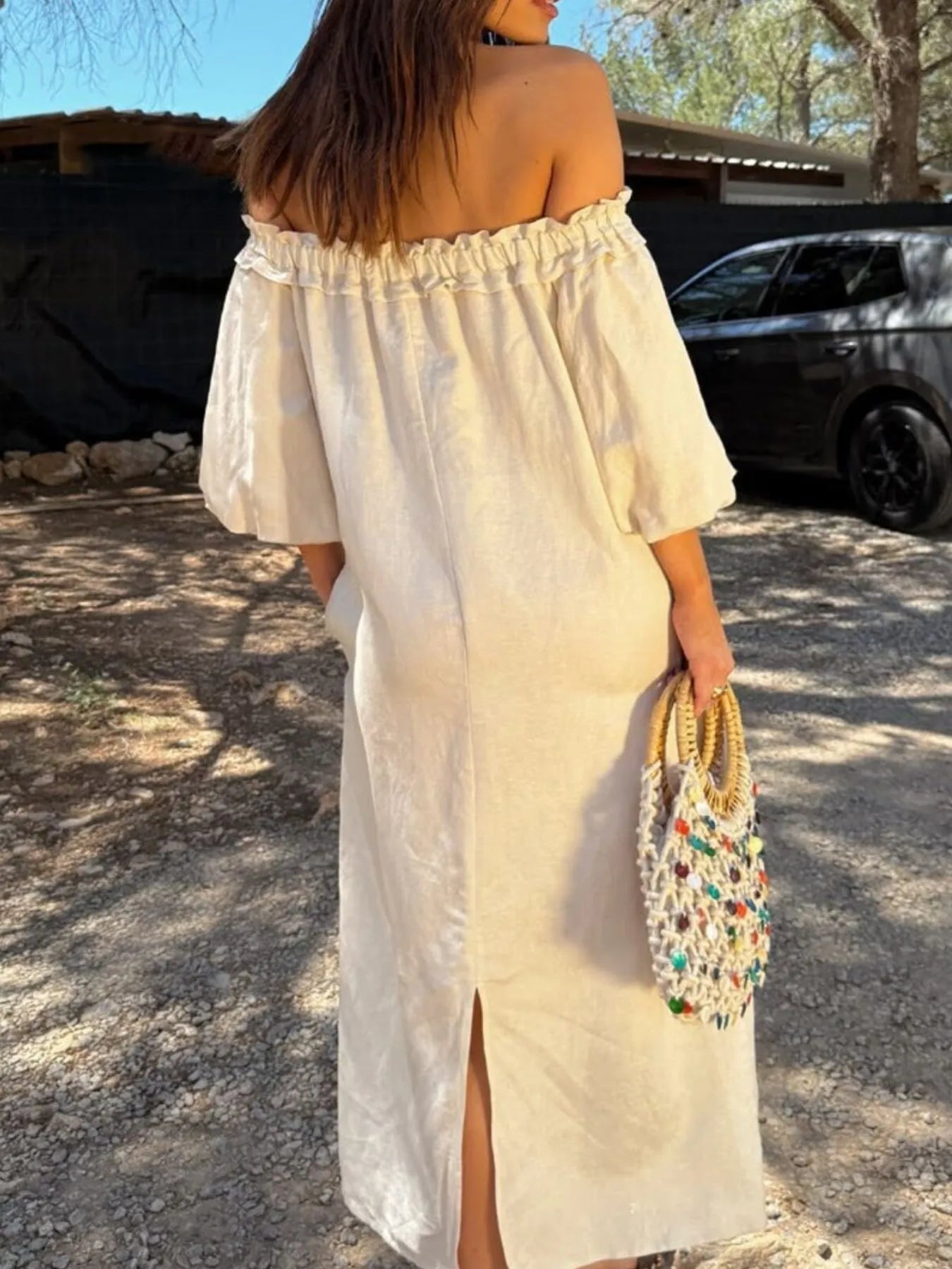 Frill Sleeveless Drop Waist Mini Dress with Mesh and Tiered Skirt.