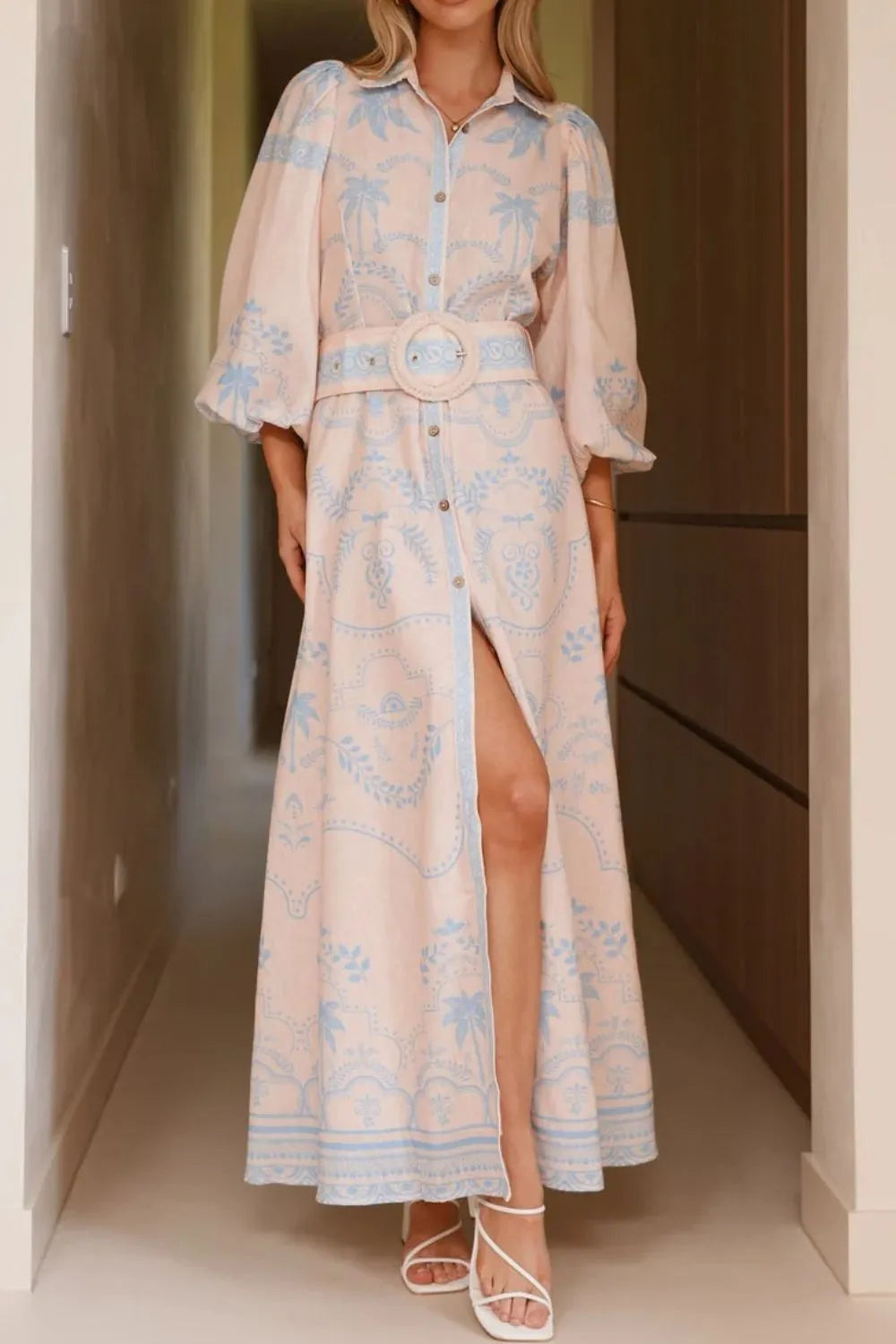 Printed Bodycon Cami Dress - Basic.