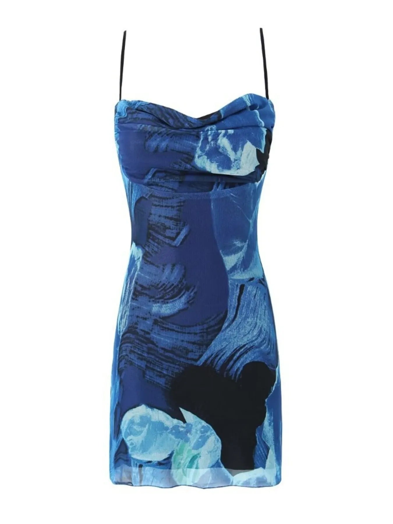 Printed Button Down Shirt Dress with Belt.