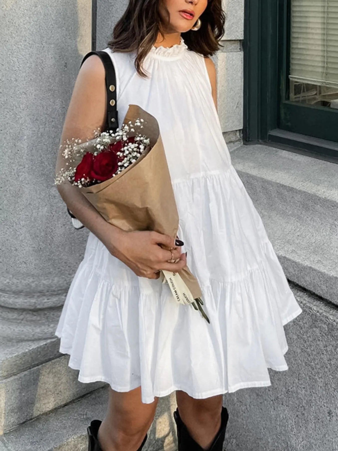 Tropical Floral Gradient Maxi Cami Dress - Basic.