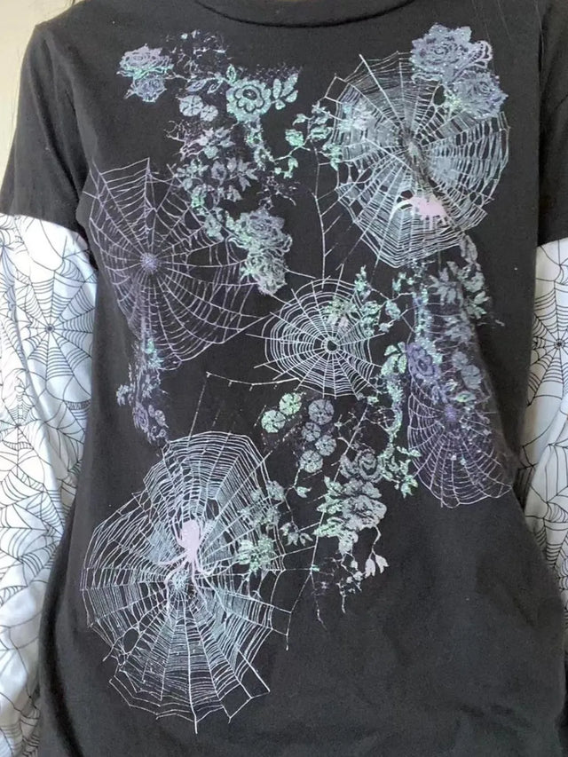 Graphic Round Neck Long Sleeve T-Shirt