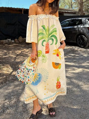 Frill Sleeveless Drop Waist Mini Dress with Mesh and Tiered Skirt.