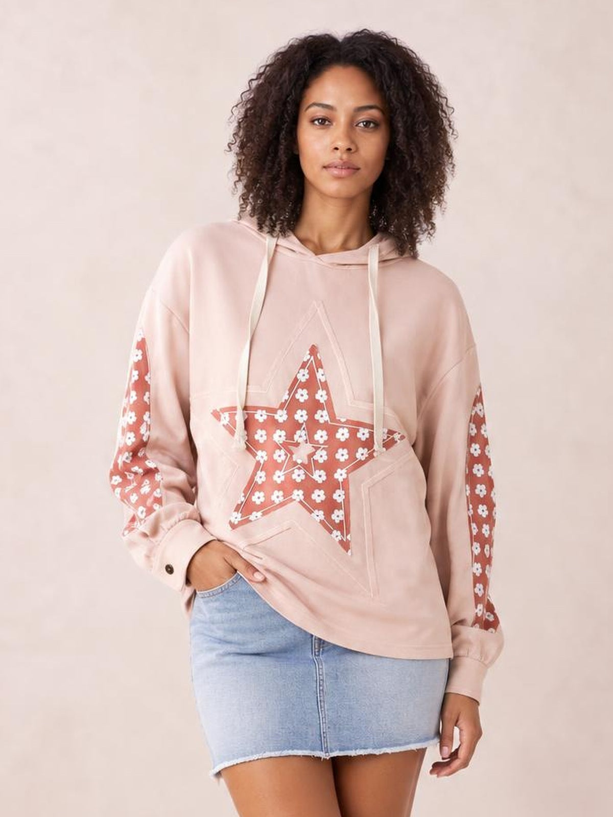 Drawstring Star Long Sleeve Hoodie · Rule Full Body - Hero Full Body