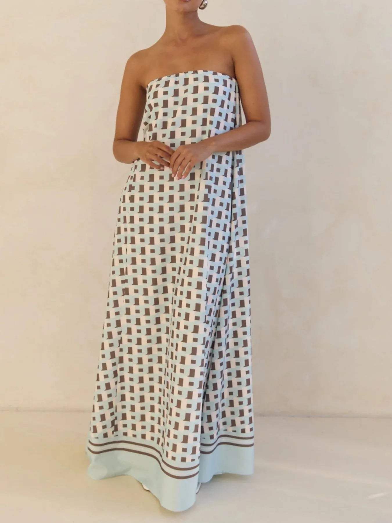 Smocked Square Neck Tiered Denim Cami Dress - Adjustable Straps.