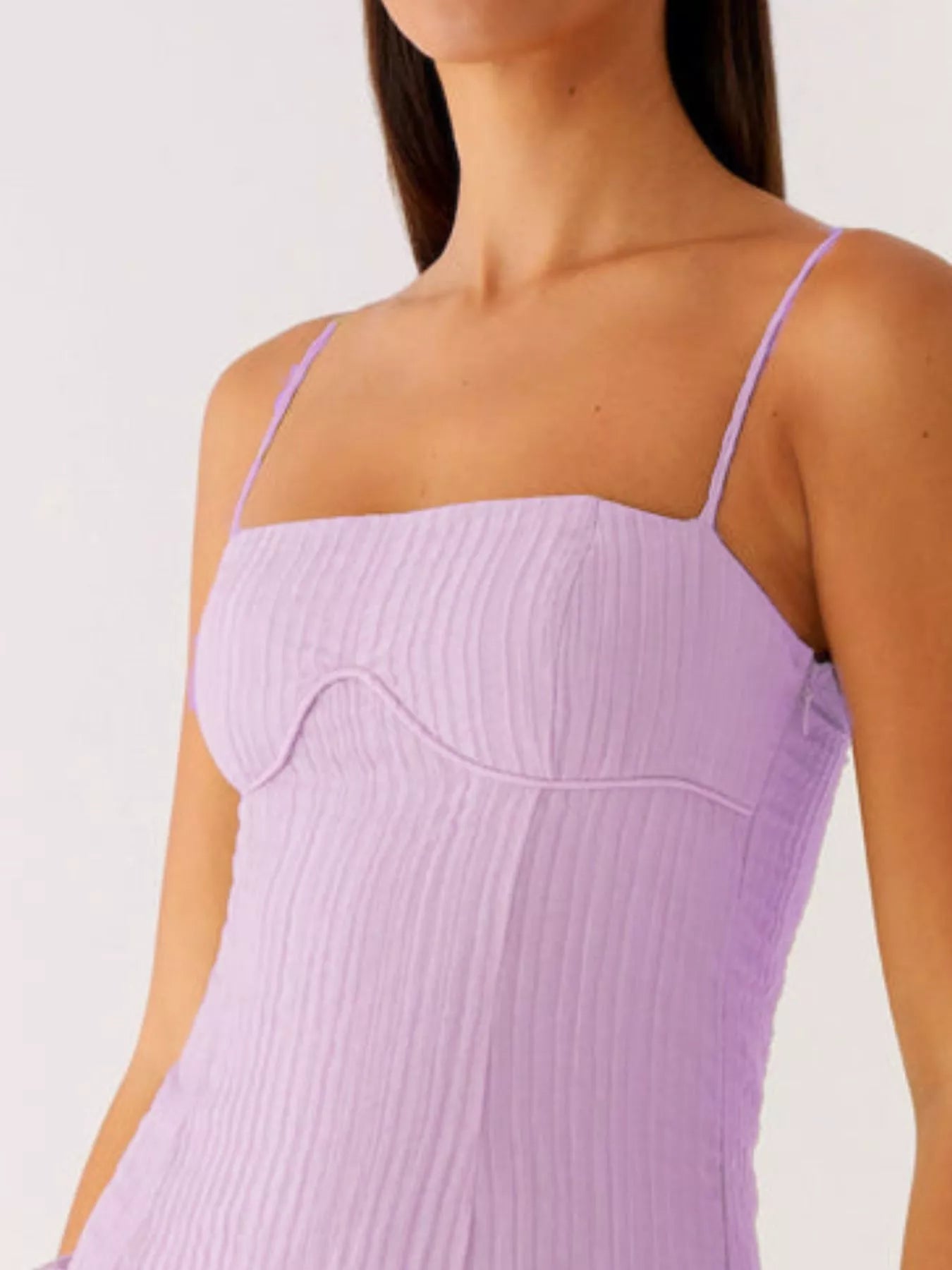 Ruffle Sleeve V-Neck Tiered Midi Dress - Smocked.