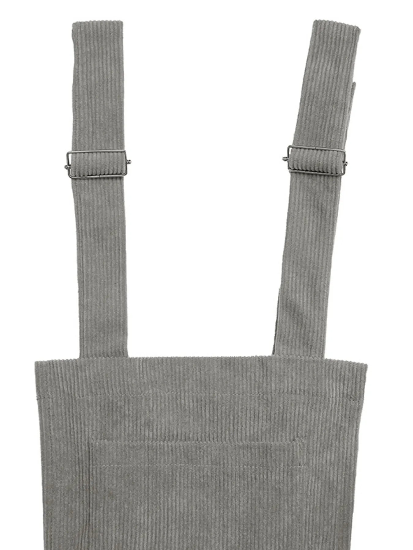 Slit Wide Leg Overalls with Pockets.