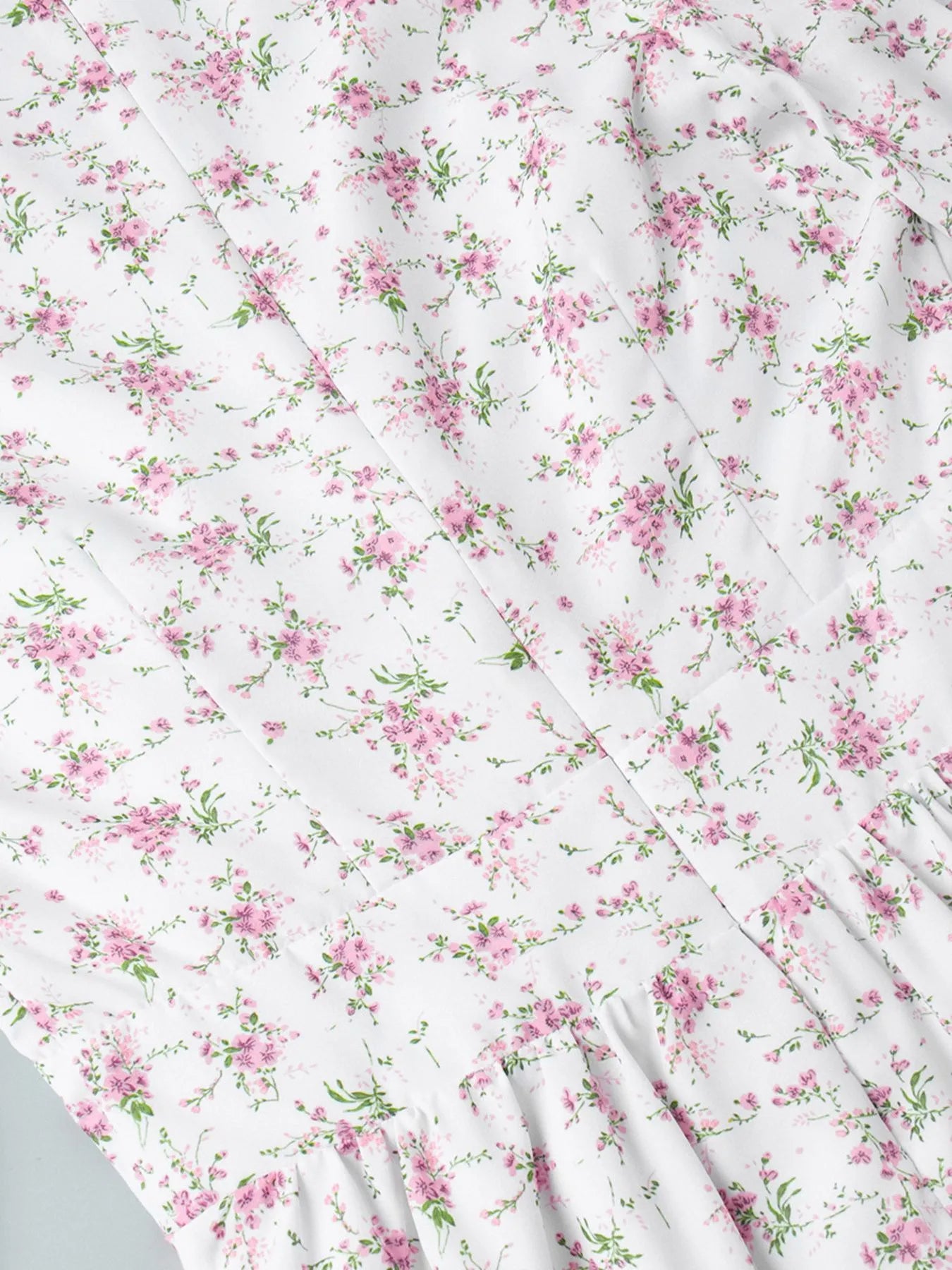 Floral Print Bodycon Cami Dress with Lace Trim.