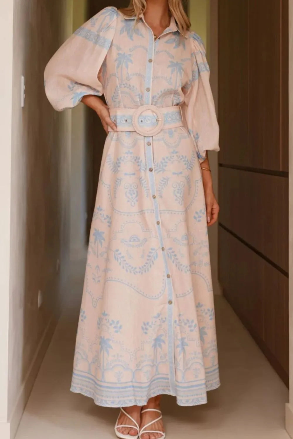 Printed Bodycon Cami Dress - Basic.