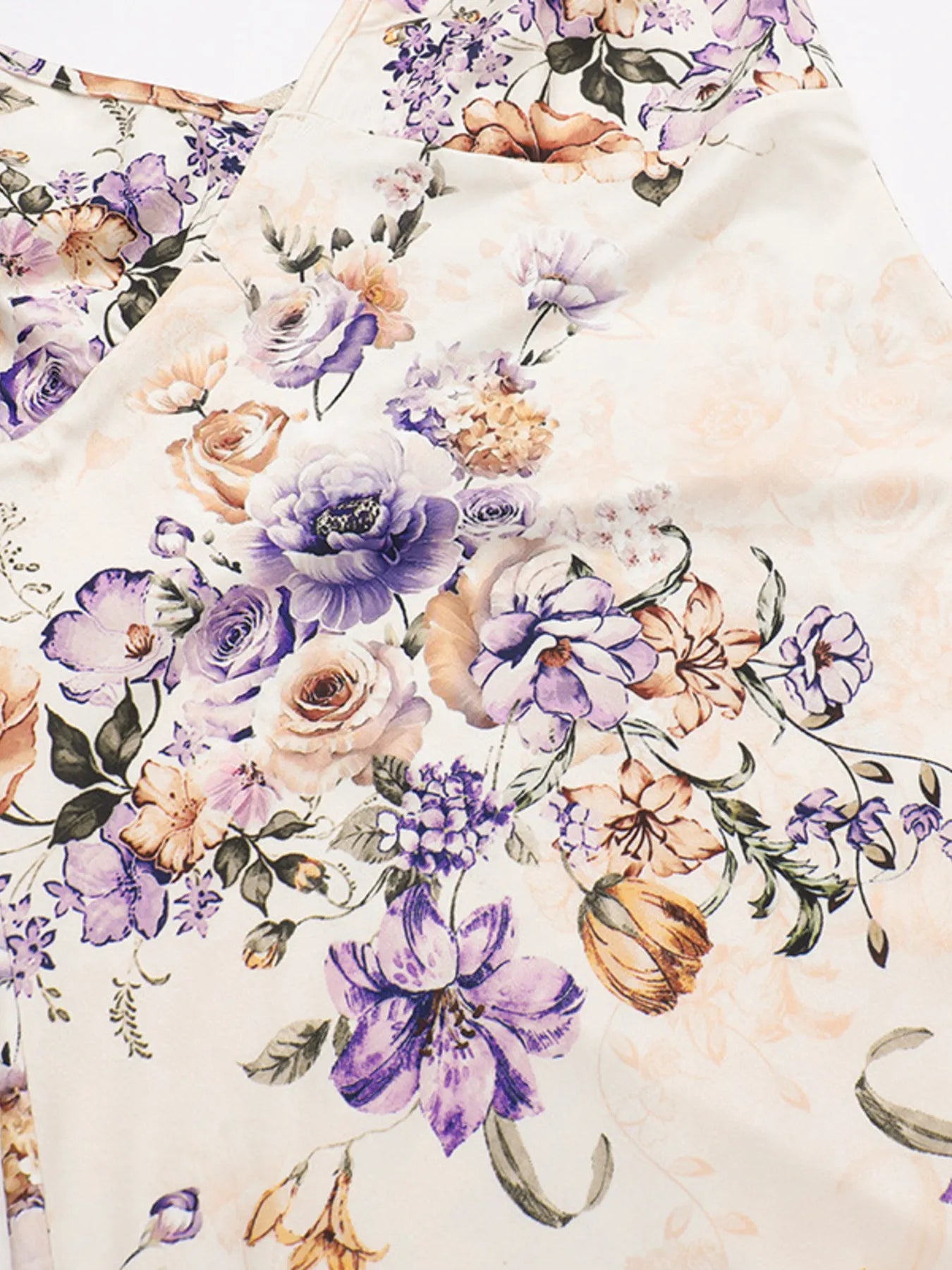 Floral Print Cami Dress with Side Slit.