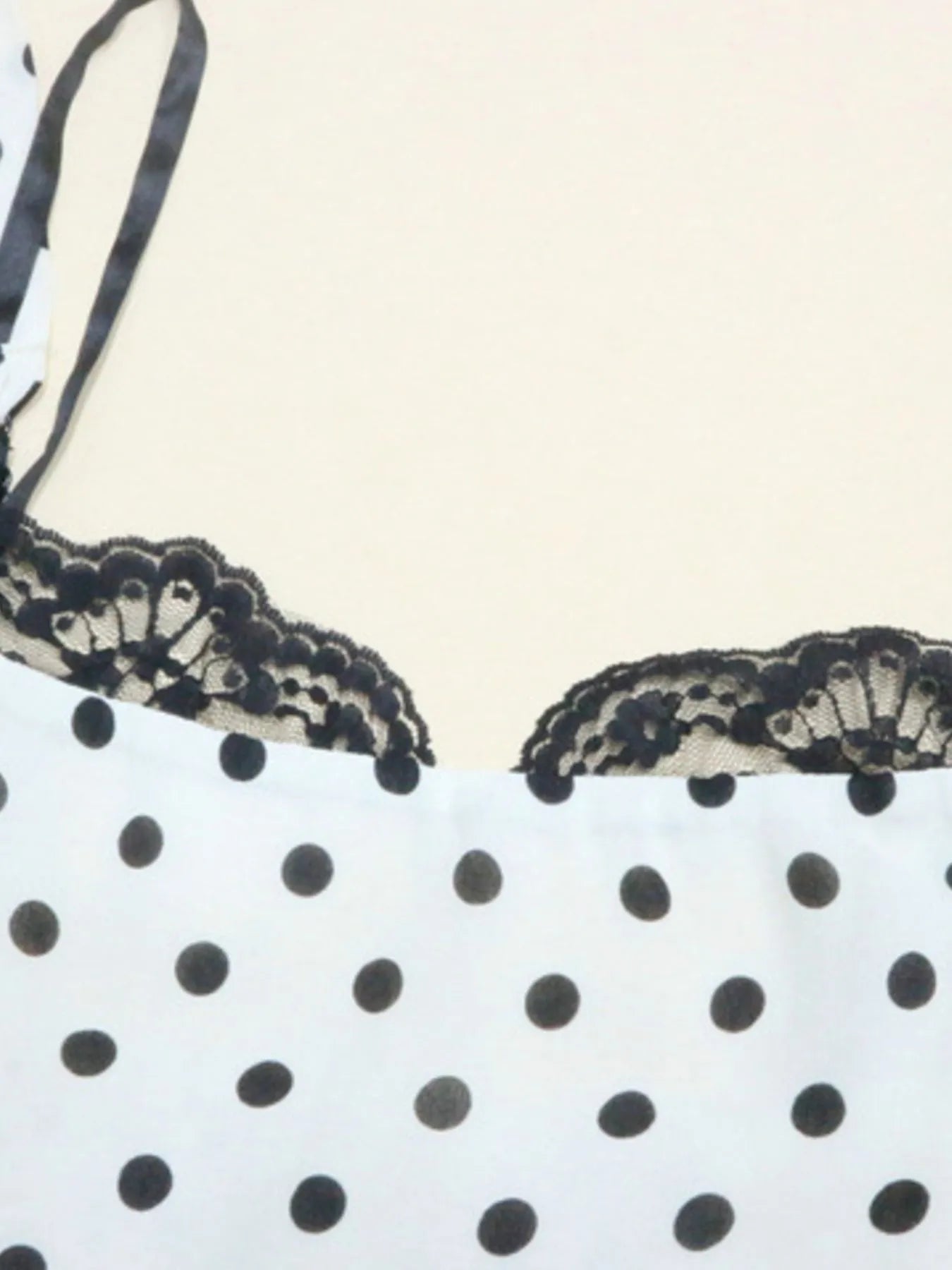 Polka Dot V-Neck Sleeveless Dress - Basic.