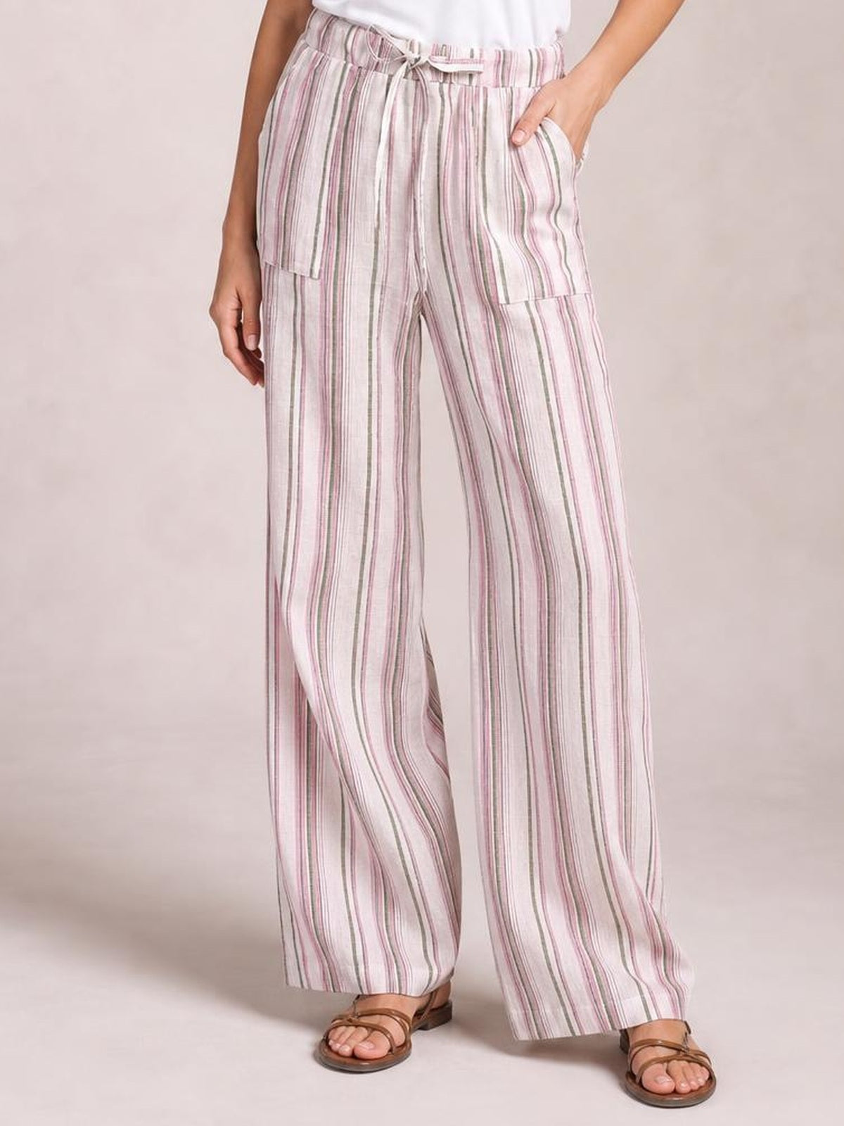Striped Wide Leg Pants · Hero Full Body