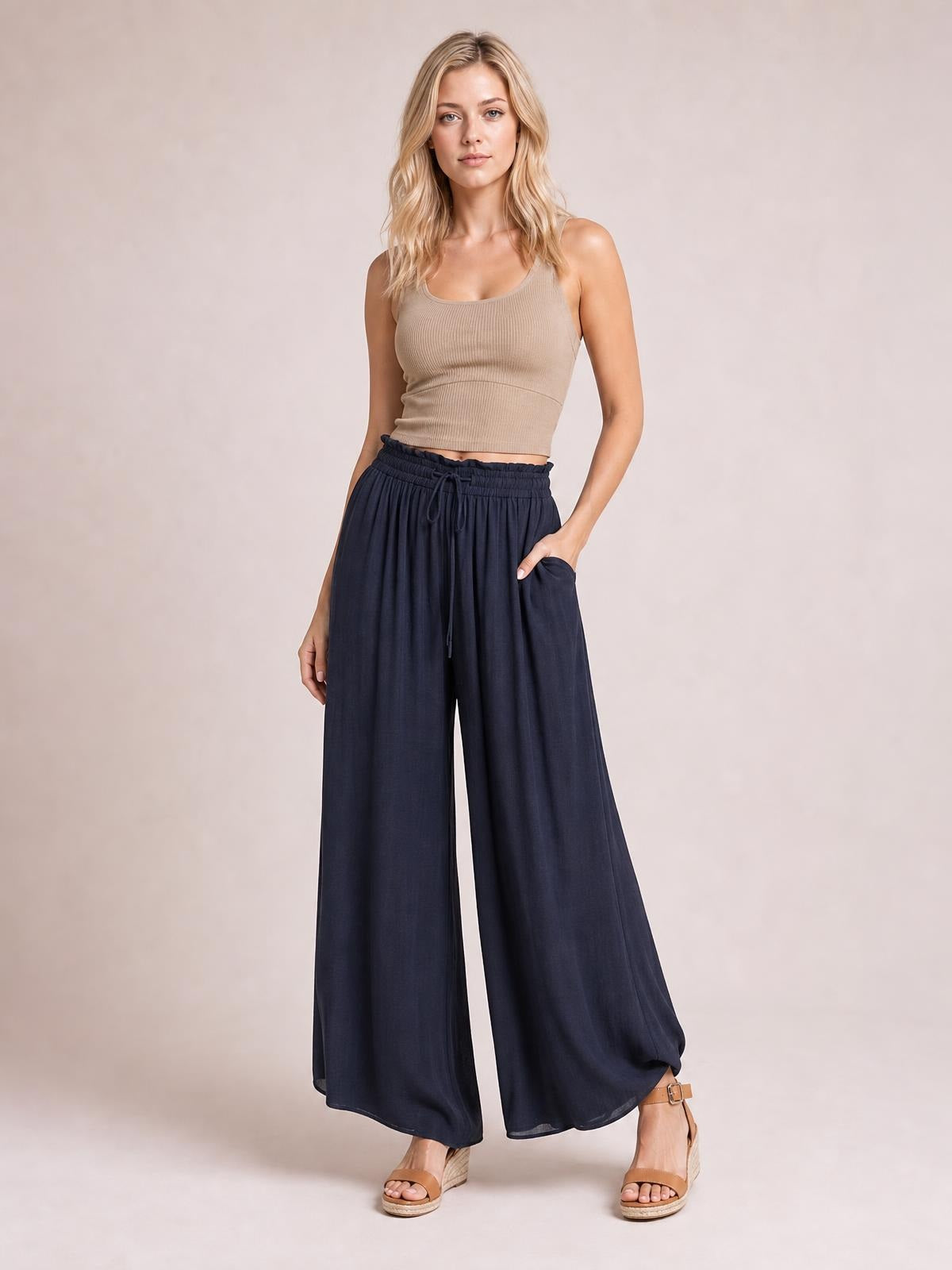 High Waist Wide Leg Pants · Hero Full Body