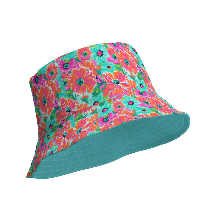 Flora XXVII Reversible Bucket Hat - Floral Tropical Print