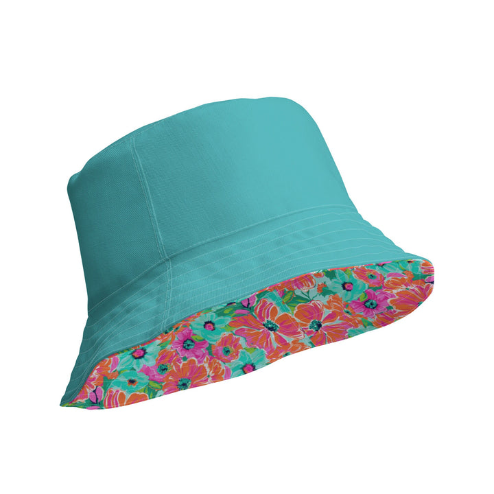 Flora XXVII Reversible Bucket Hat - Floral Tropical Print