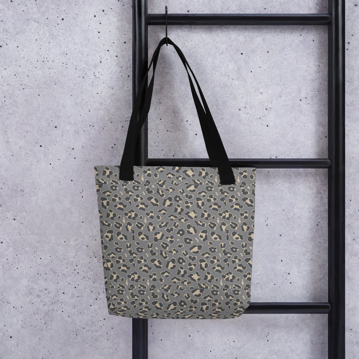 Safari II Animal / Leopard Print Tote Bag - 15x15 - Beach Bag - Work Bag - Grocery Bag - Errands Bag - Trip Vacation Bag