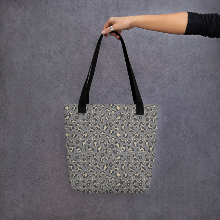 Safari II Animal / Leopard Print Tote Bag - 15x15 - Beach Bag - Work Bag - Grocery Bag - Errands Bag - Trip Vacation Bag