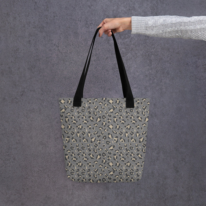 Safari II Animal / Leopard Print Tote Bag - 15x15 - Beach Bag - Work Bag - Grocery Bag - Errands Bag - Trip Vacation Bag