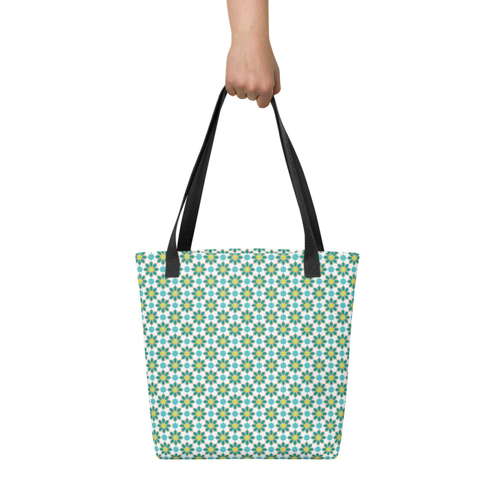 Teal & Lime Tote bag