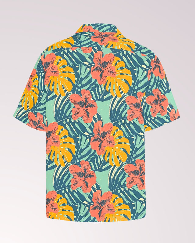 Mens Cabana Shirt & Shorts Set, Two Piece Shorts Set, Matching Beach Set, Co-ord Shirt Shorts, Summer Tracksuit, Mens Leisure Suit