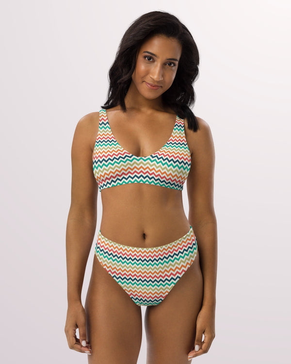 Retro Style XII High-waist Bikini Set