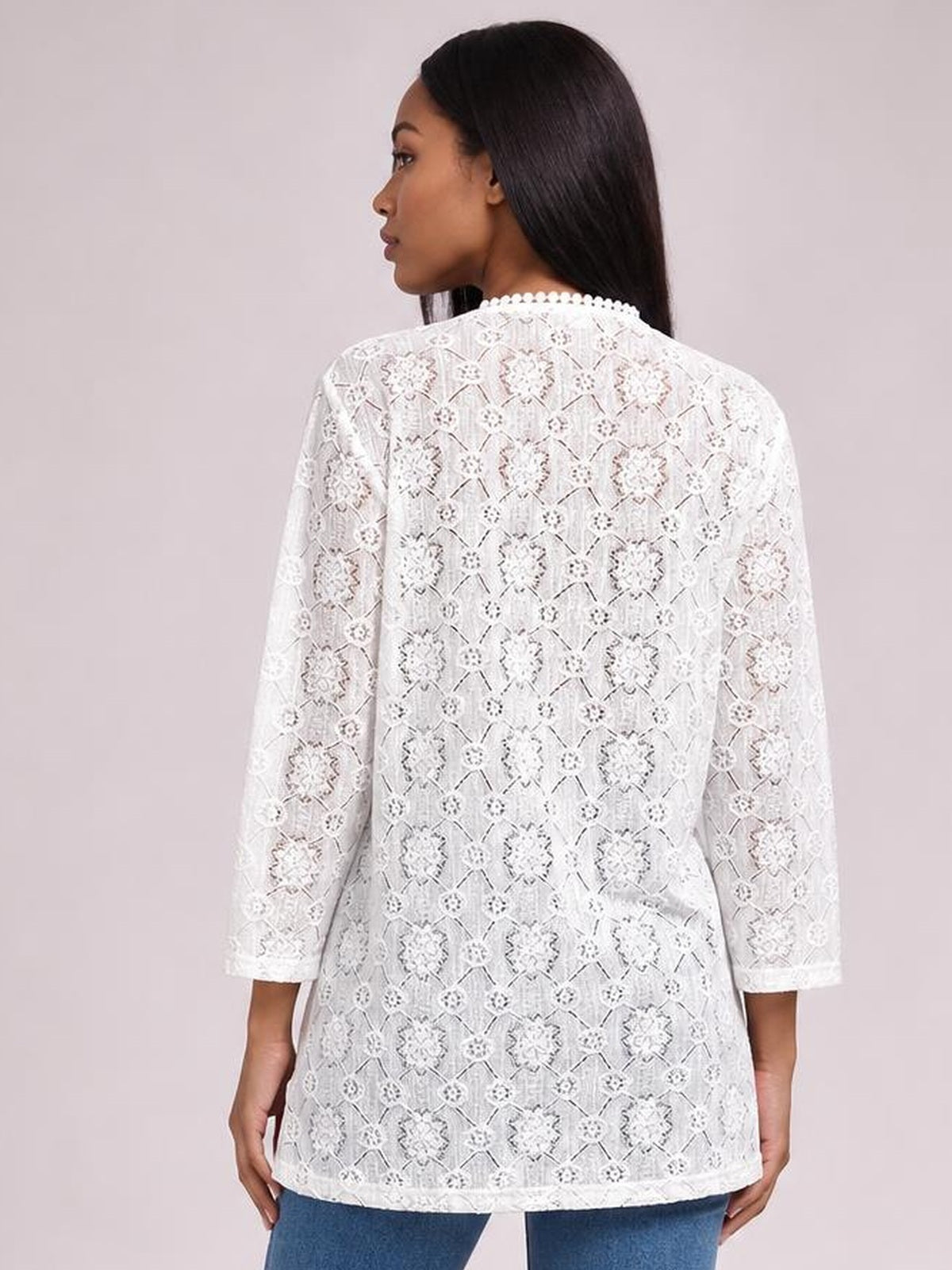 Lace Open Front Cover Up · Full Body Swimsuit Cover-Up · Rule Full Body - Back View · Full / Three-Quarter