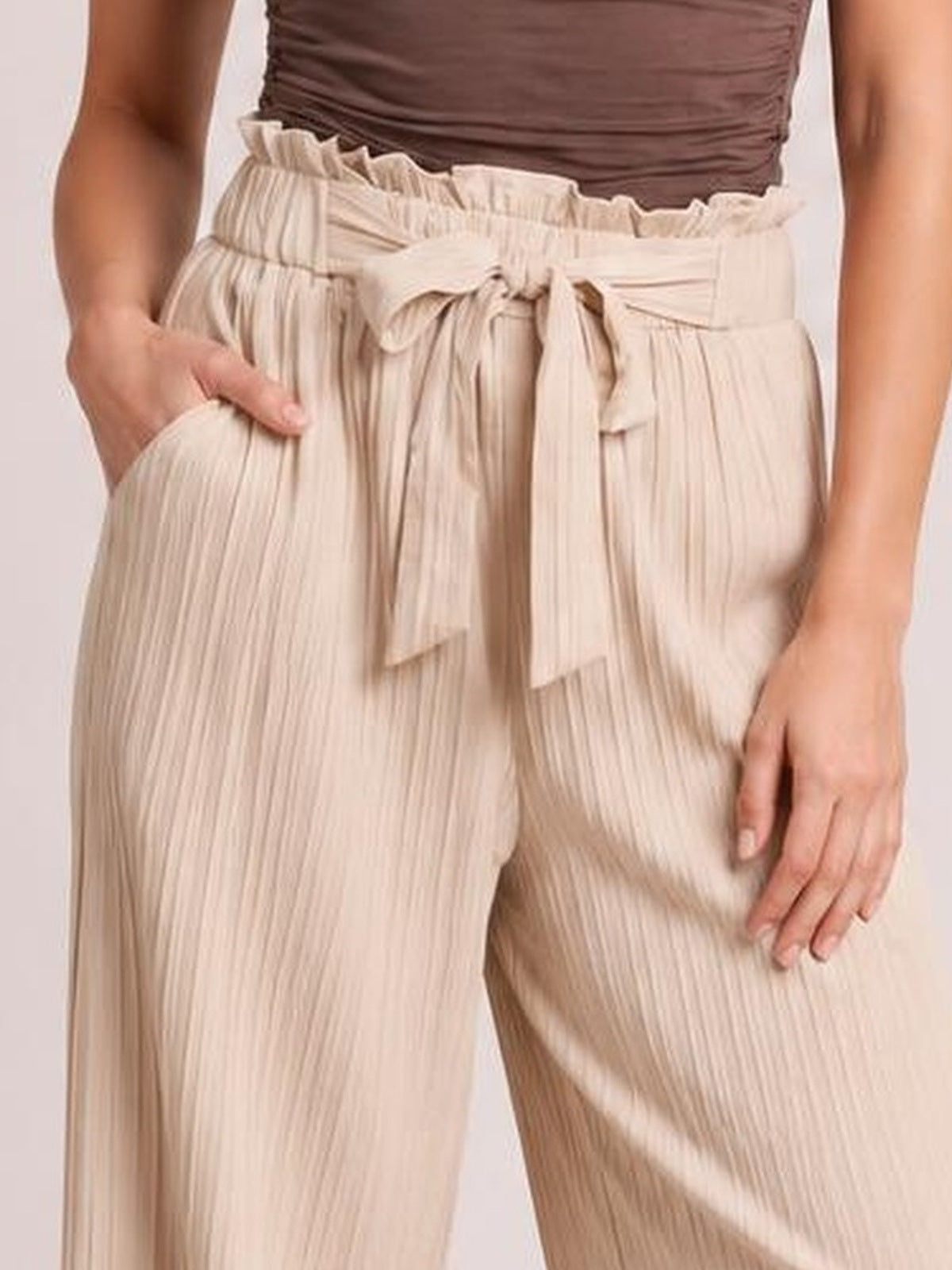 Tie Waist Long Pants · Hero Full Body