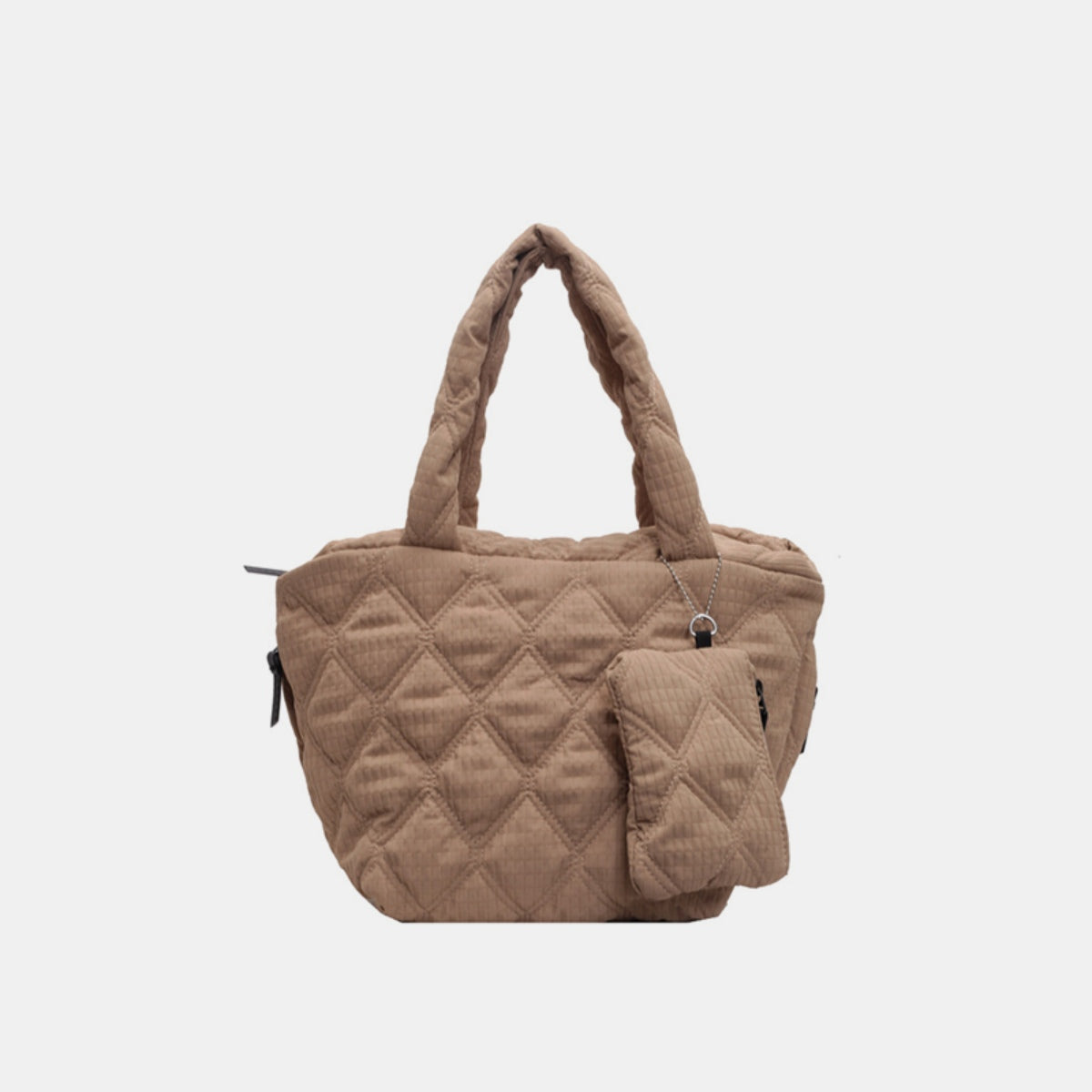 Polyester Medium Tote Bag-Camel-OS-Soulshine Design
