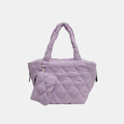 Polyester Medium Tote Bag-Pink Purple-OS-Soulshine Design