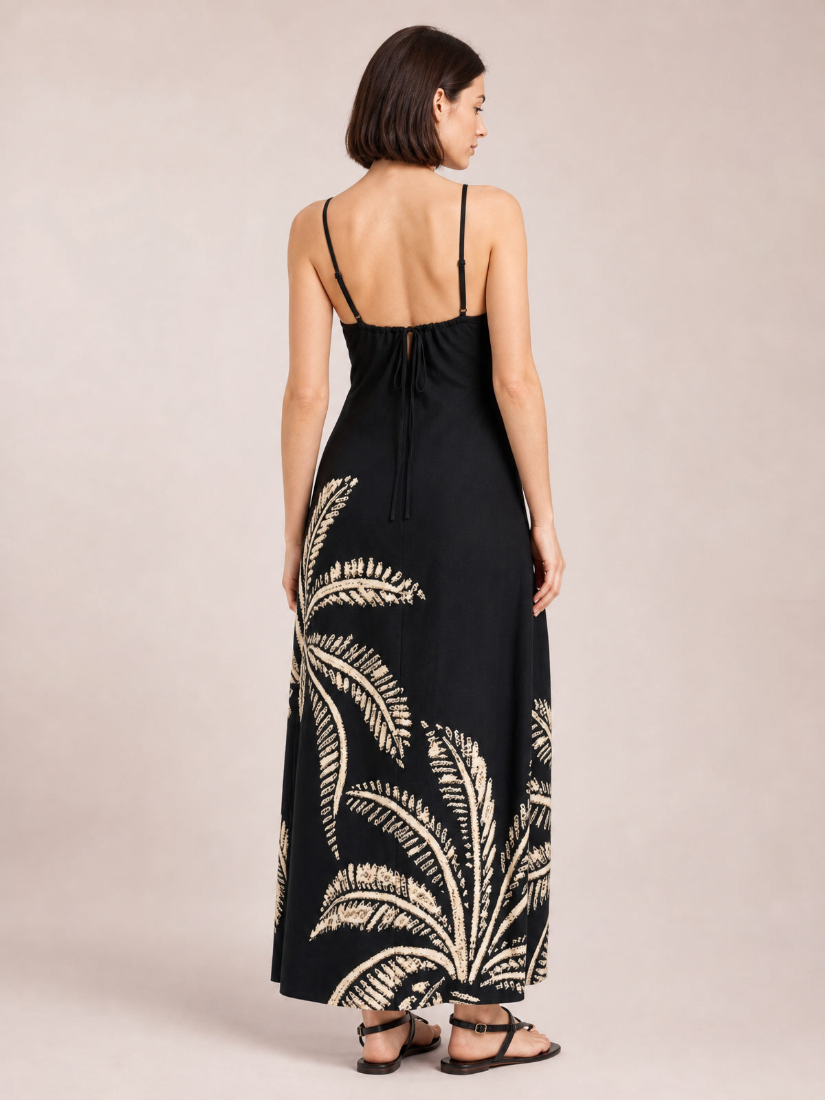 Printed Sleeveless Maxi Dress-Soulshine Design