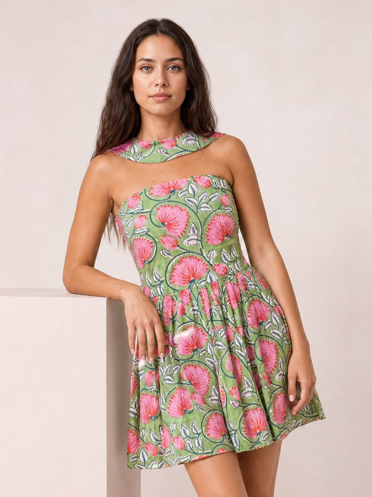 Printed Tube Mini Dress-Soulshine Design