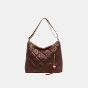 Quilted Nylon Travel Bag-Brown-OS-Soulshine Design