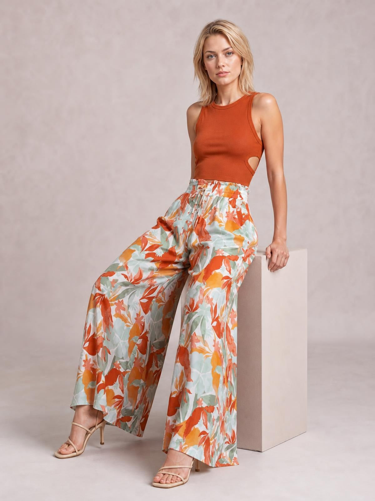 Tied Wide Leg Pants · Natural Movement